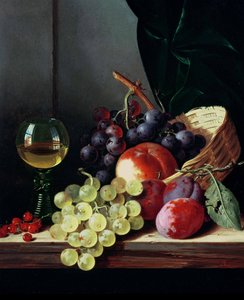 Grapes and plums 